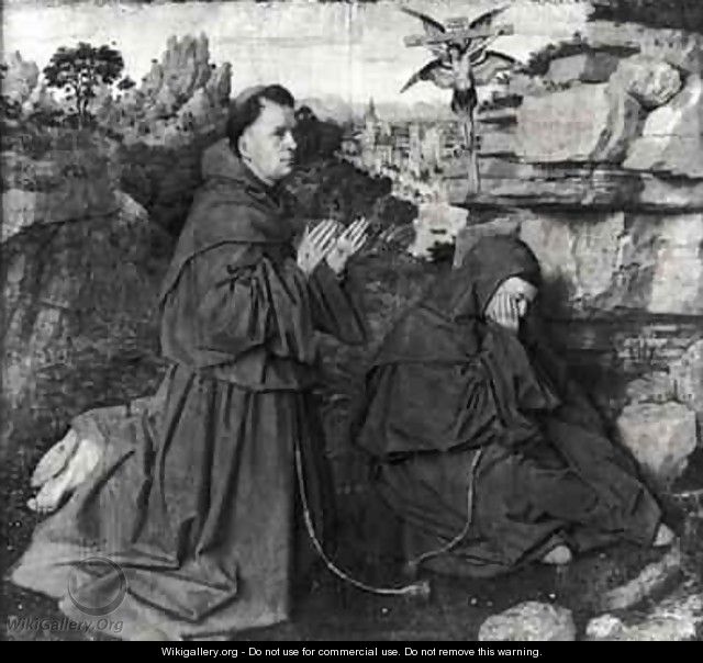 St Francis Receiving the Stigmata - Hubert & Jan van Eyck