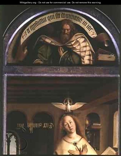 The Ghent Altarpiece The Prophet Micah and the Virgin Annunciate - Hubert & Jan van Eyck