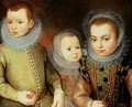 Portrait of Three Tudor Children - F. F.