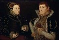 Lady Mary Nevill and her son Gregory Fiennes - Hans Eworth