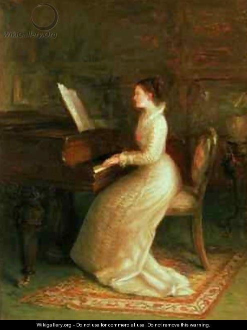 Lady at the Piano - Joseph Farquharson
