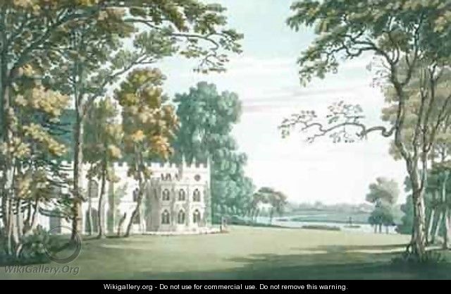 The House gardens and lake at Strawberry Hill - (after) Farington, Joseph