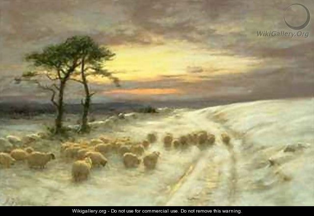 Sheep in the Snow - Joseph Farquharson