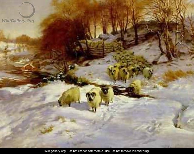 Sheep in Snow - Joseph Farquharson