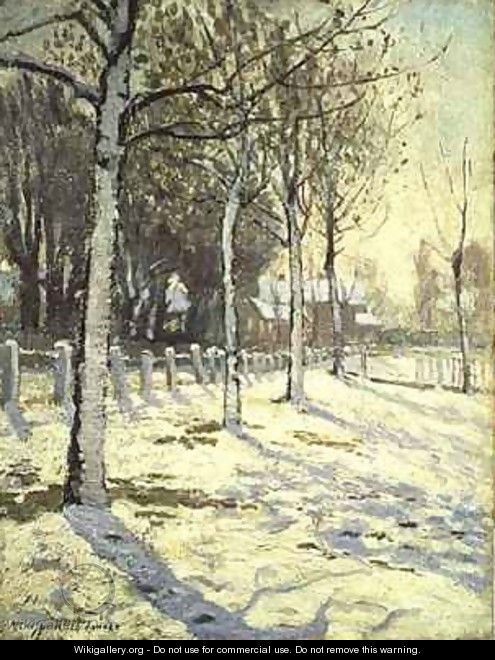 Poplars in the Snow - Alice Taite Fanner