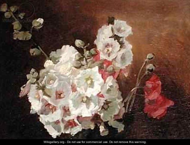 Flower Study - Ignace Henri Jean Fantin-Latour