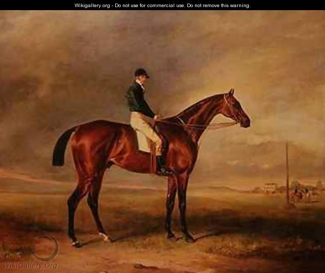 Priam, a bay racehorse ridden by Sam Day - John Ferneley, Snr.