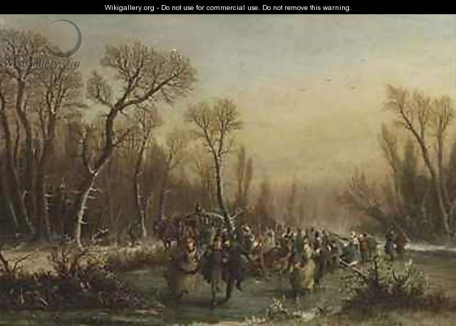 Skating in the Forest - Edmond Fercy Duchesne