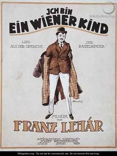 Cover of the score sheet for Ich Bin Ein Wiener Kind - V. Ferenchich