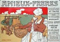 Reproduction of a poster advertising Amieux Freres producers of sardines and all preserves - Georges Fay