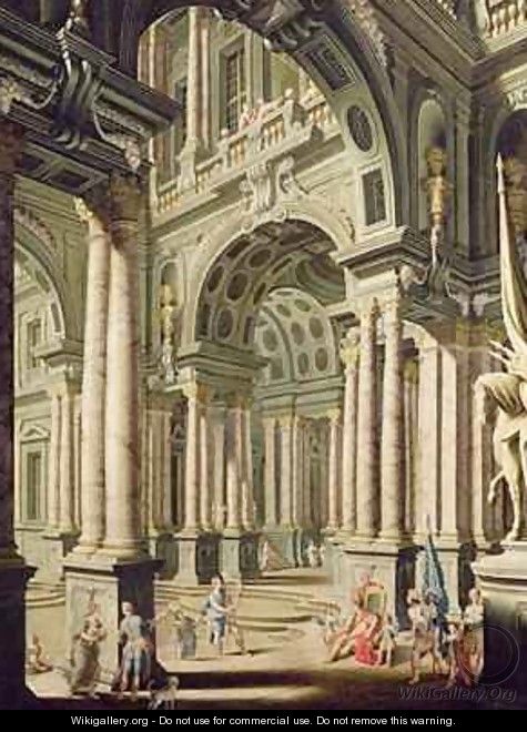 Imaginary Palace with David before Saul - John Devoto