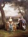 Portrait of a Couple possibly Daniel and Mary Swaine of Leverington Hall Isle of Ely Cambridgeshire - Arthur Devis