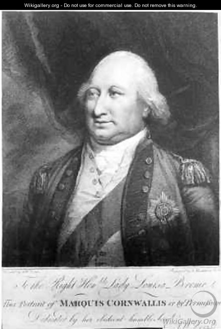 Charles Marquis of Cornwallis - Anthony Devis