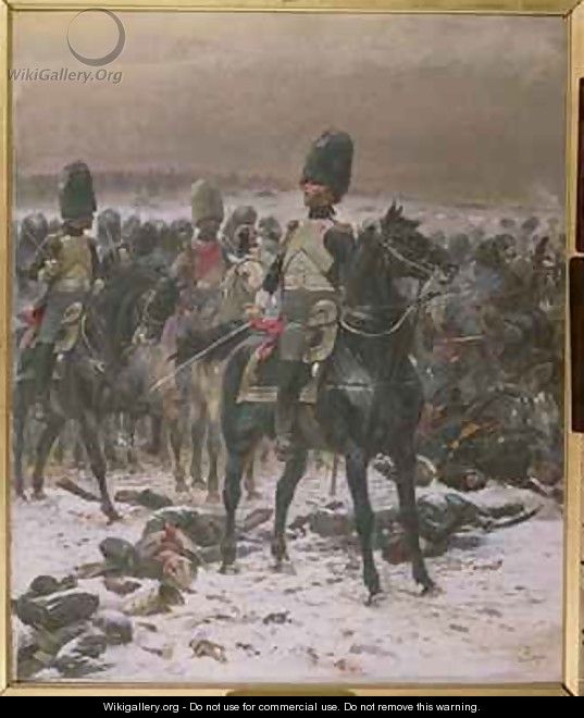 Horse Guards at Eylau - Jean Baptiste Edouard Detaille
