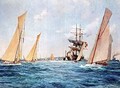 A Yacht Race - Charles Edward Dixon