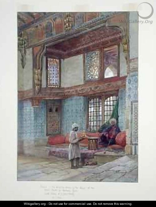 Recess in the reception room in the house of the Mufti Sheik El Mahadi Cairo - Frank Dillon