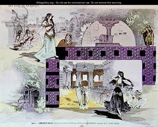 Scenes from the opera Samson and Delilah - Henri Patrice Dillon