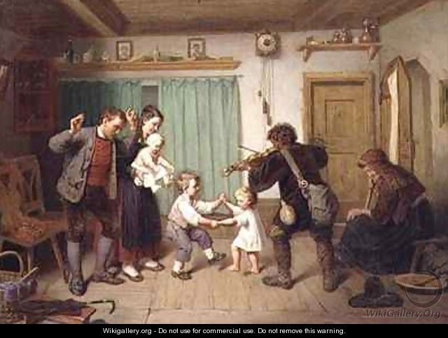 Dancing to the fiddle - Auguste Dircks