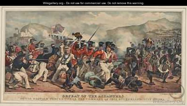 Defeat of Ashantees by the British forces under the command of Colonel Sutherland - Denis Dighton
