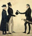 Three Gentlemen Greeting Each Other - Richard Dighton