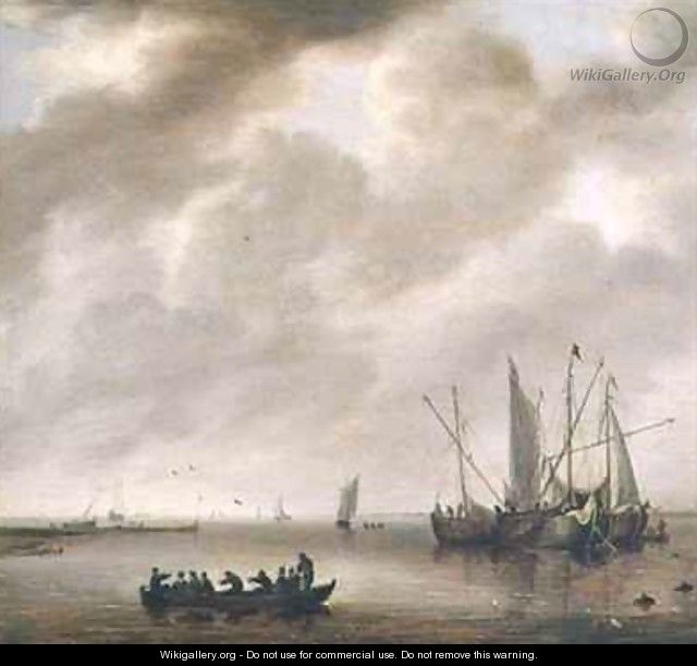 The Calm Sea - Willem van Diest