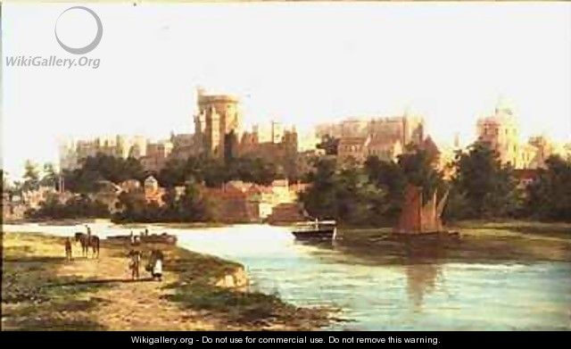 A View of Windsor Castle - William Raymond Dommersen