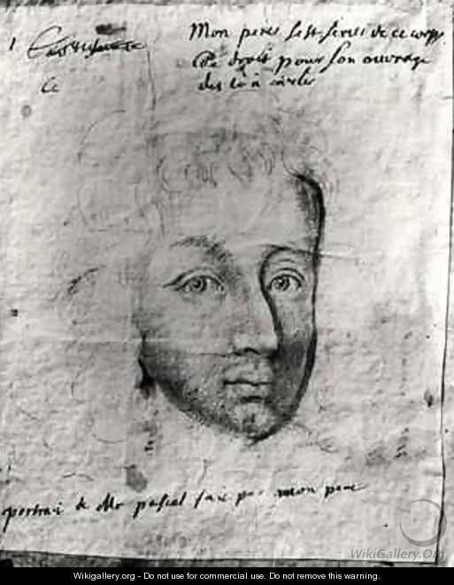 Portrait of Blaise Pascal 1623-62 - Jean Donnat