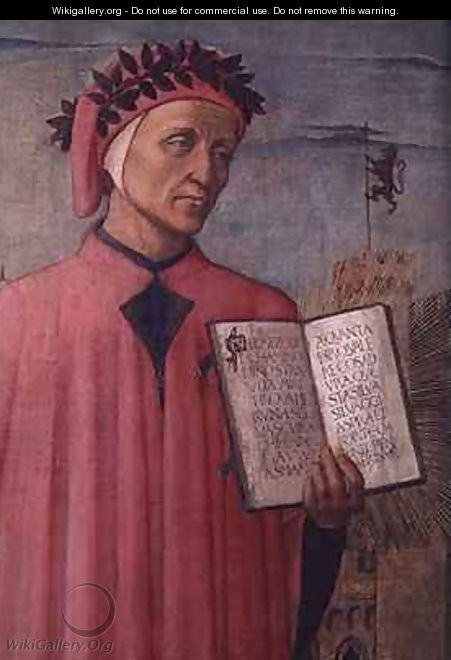 Dante reading from the Divine Comedy 2 - Michelino Domenico di
