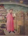 Dante reading from the Divine Comedy - Michelino Domenico di
