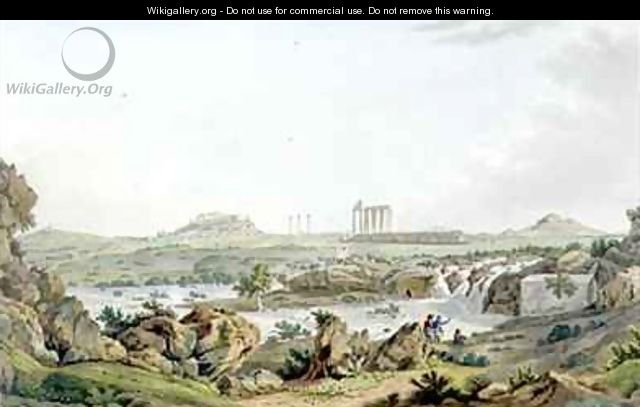 The Temple of Jupiter Olympios and River Ilissos - (after) Dodwell, Edward