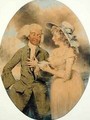 John Edwin and Mrs Wells as Lingo and Cowslip in the Agreeable Surprise - John Downman