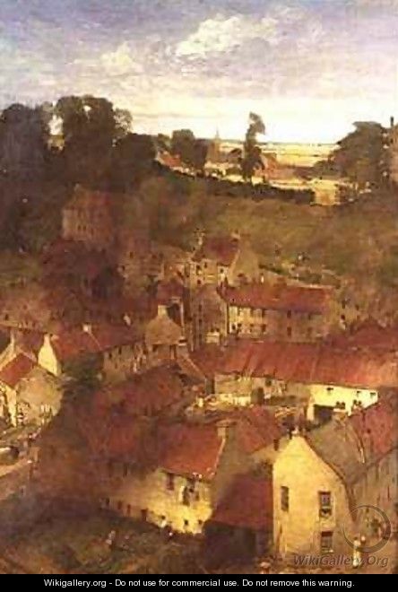 The Village of the Water of Leith from a Window in Rothesay Terrace - William Fettes Douglas
