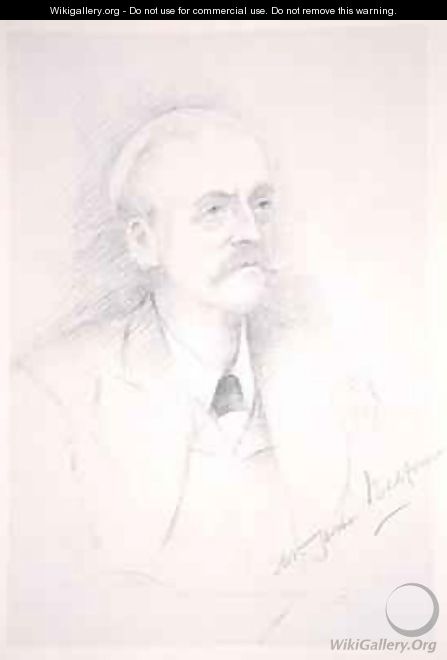 Portrait of Sir Arthur James Balfour 1848-1930 from an album on the Entente Cordiale - Noel Dorville