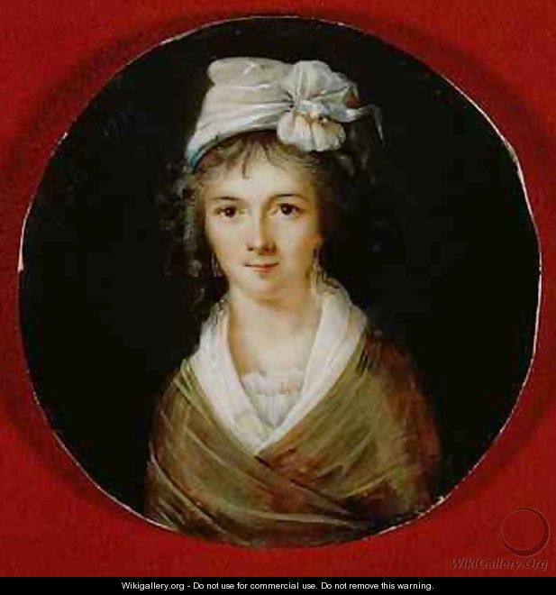 Portrait miniature believed to be of Claire Lacombe - Ducare