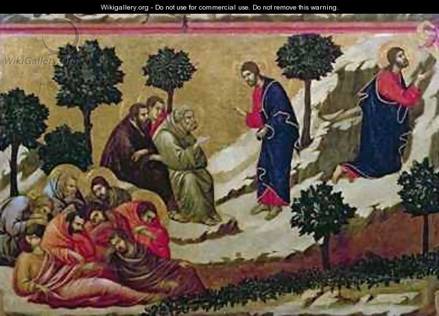 Maesta Agony in the Garden of Gethsemane - Buoninsegna Duccio di