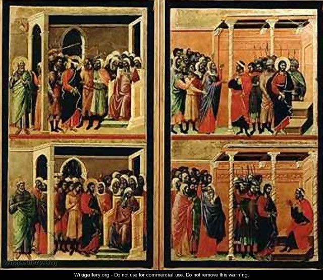 Maesta eleven scenes from the Passion 3 - Buoninsegna Duccio di
