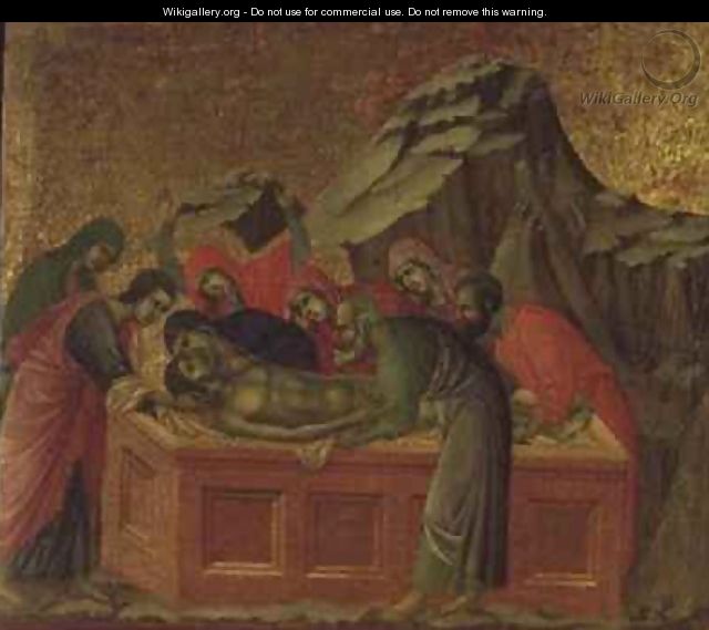 Maesta The Burial of Christ - Buoninsegna Duccio di