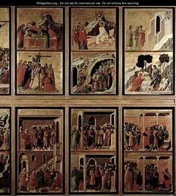 Maesta eleven scenes from the Passion - Buoninsegna Duccio di