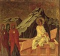 Maesta The Three Maries at Christs Tomb - Buoninsegna Duccio di