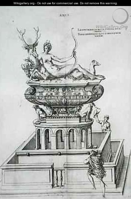 Fountain design - J. Androuet (du Cerceau) Ducerceau