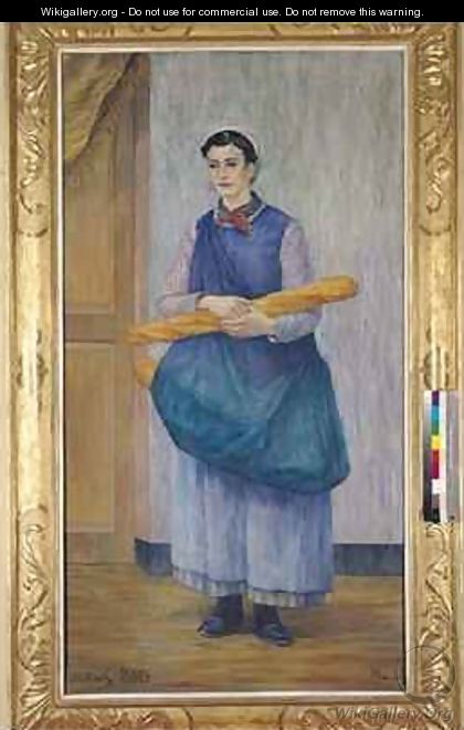 Lady Carrying Bread - Albert Dubois-Pillet