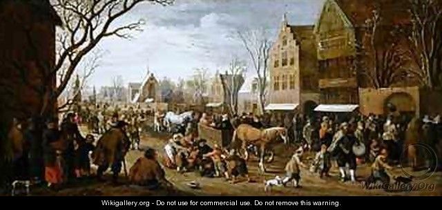 The procession of Lepers on Copper Monday - Joost Cornelisz. Droochsloot