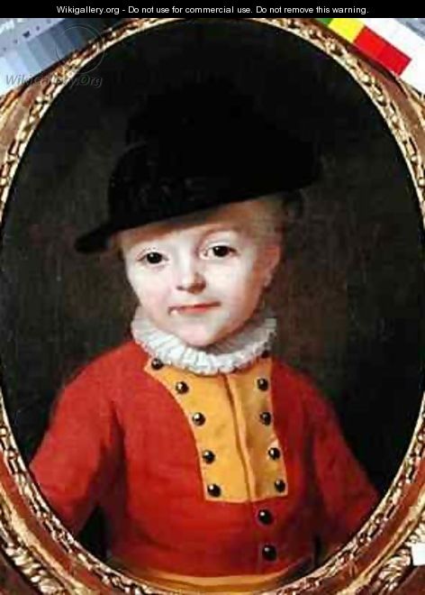 Portrait of a young child - Francois-Hubert Drouais