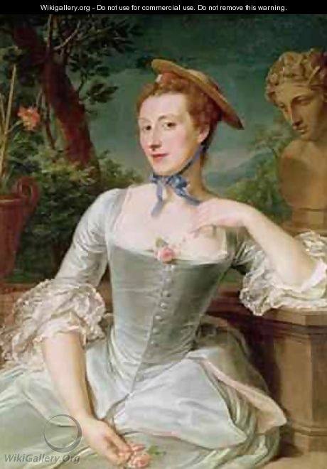 Jeanne Antoinette Poisson 1721-64 Marquise de Pompadour - Francois-Hubert Drouais