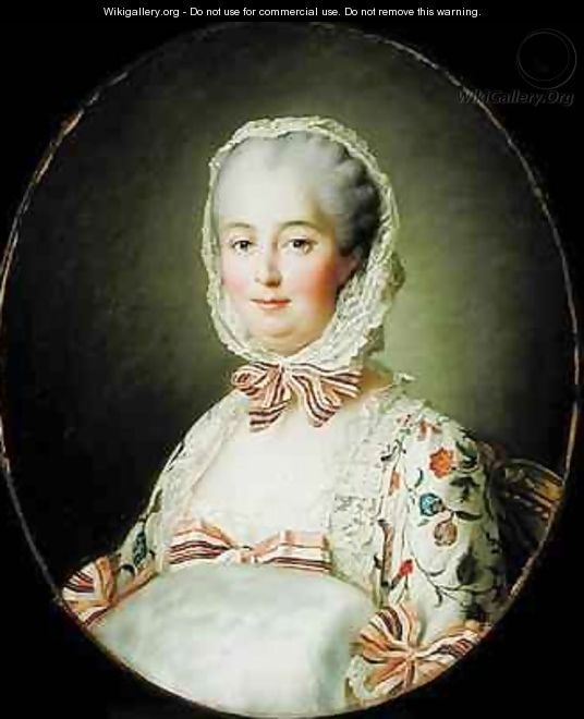 Portrait of Madame de Pompadour with a Fur Muff 1721-64 - Francois-Hubert Drouais