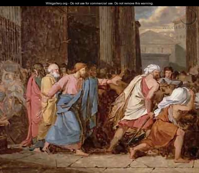Jesus Driving the Merchants from the Temple - Jean-Germain Drouais