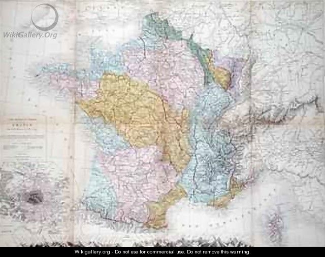 Map of France - M.M. & Leroy, Ch. Drioux