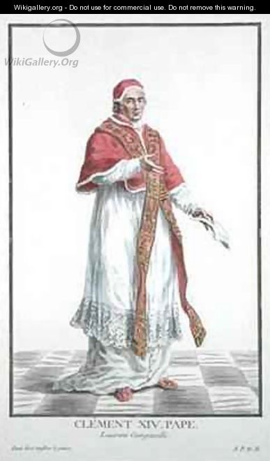 Lorenzo Ganganelli Pope Clement XIV - Pierre Duflos