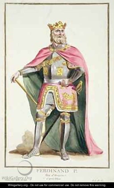 Ferdinand I 1379-1416 King of Aragon - Pierre Duflos