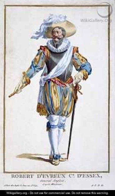 Robert Devereux 1566-1601 Earl of Essex - Pierre Duflos